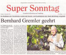 Pressebeitrag 'Bernhard Gremler geehrt' Super Sonntag 11.06.2011